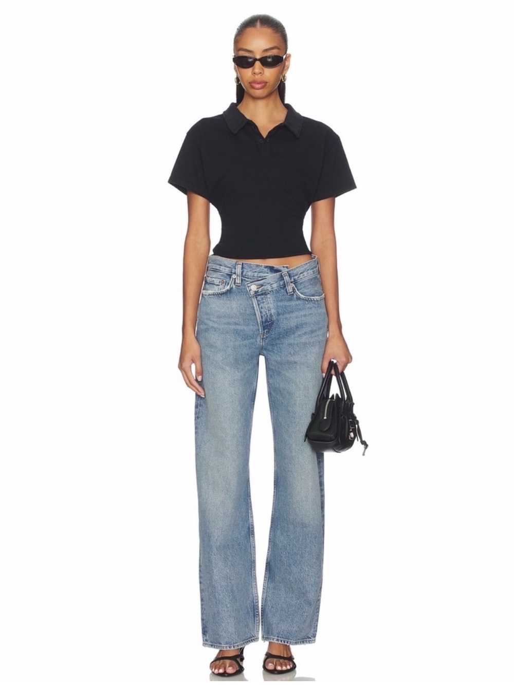 AGOLDE Criss Cross Upsized Jeans Suburbia Light Wash Size 26